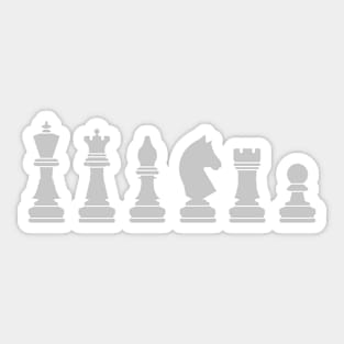 Modern Minimalist Chess Piece Sticker